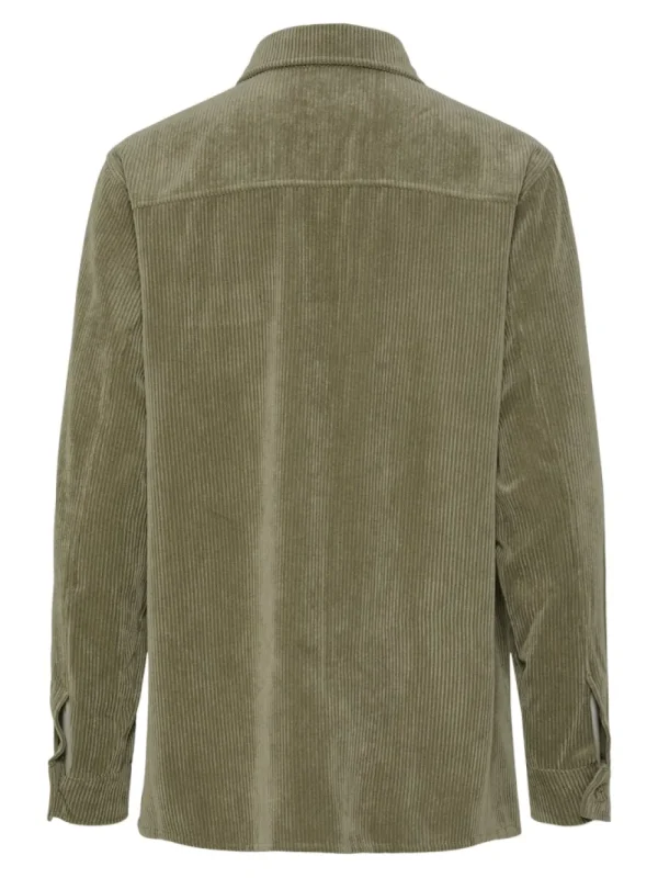 Pieces PCJeffi LS Shirt Deep Lichen Green- Shirts & Blusen