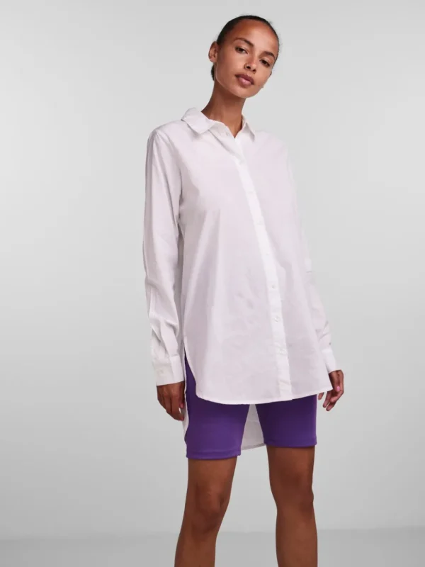 Pieces PCJiva LS Shirt Cloud Dancer- Shirts & Blusen