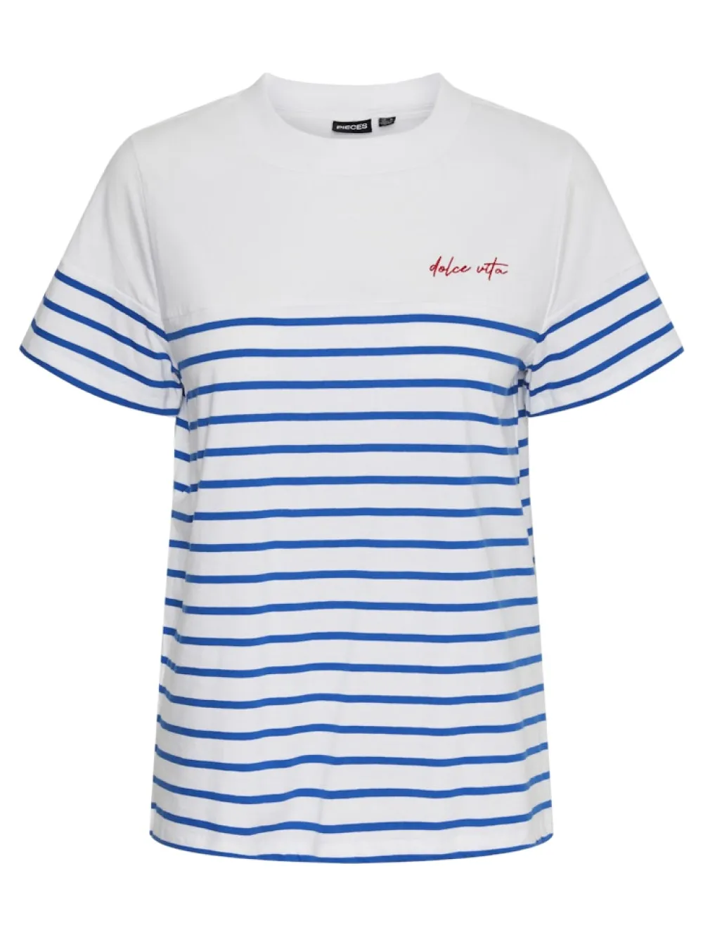 pcmia_ss_oneck_tshirt_lap_0.webp Pieces PCMia SS O-Neck T-Shirt Lapis Blue- T-shirts & Tops