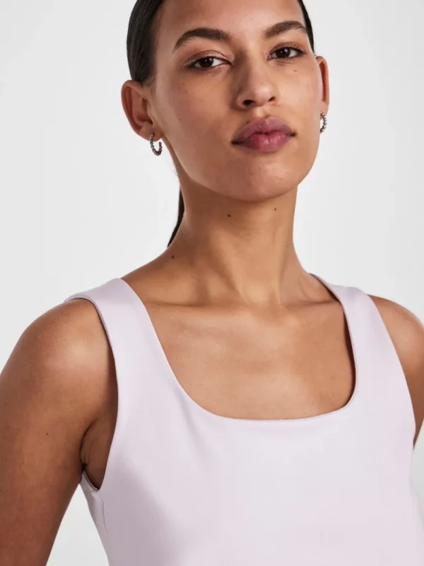 Pieces PCNeja SL Top Bright White- T-shirts & Tops