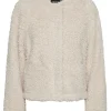 Pieces PCNoisella Short Teddy Jacket- Mäntel & Jacken