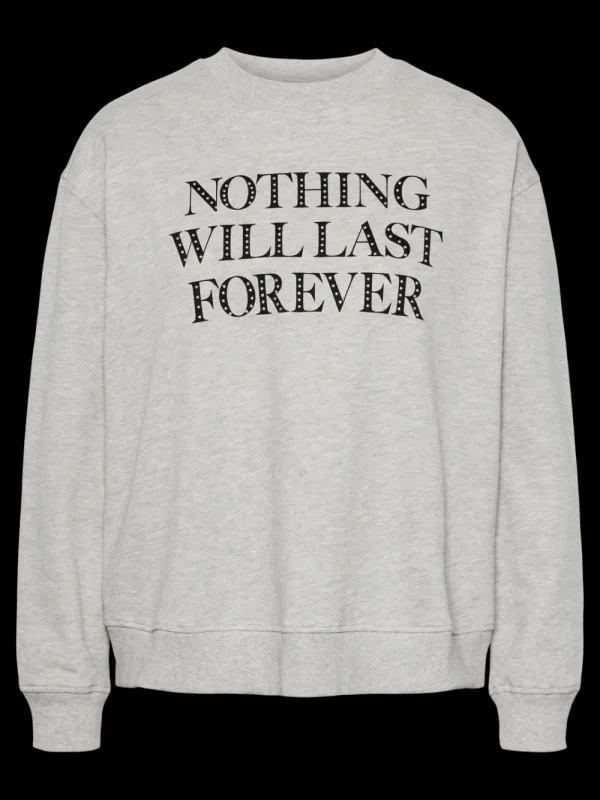 Pieces PCRanya LS Sweat LGM- Sweatshirts & Hoodies