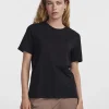 Pieces PCRia SS Solid Tee- T-shirts & Tops
