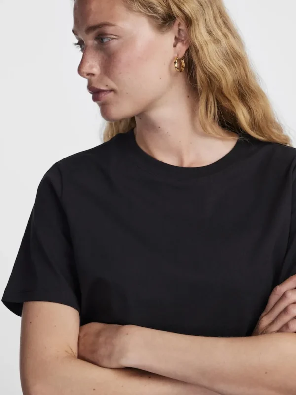 Pieces PCRia SS Solid Tee- T-shirts & Tops