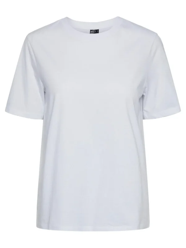 Pieces PCRia SS Solid Tee Bright White- T-shirts & Tops