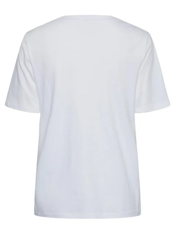 Pieces PCRia SS Solid Tee Bright White- T-shirts & Tops