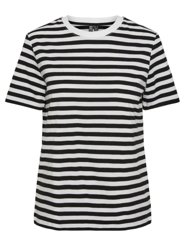 Pieces PCRia SS Tee Stripes- T-shirts & Tops