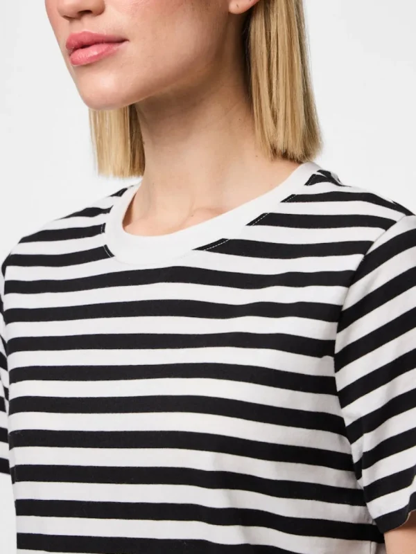 Pieces PCRia SS Tee Stripes- T-shirts & Tops