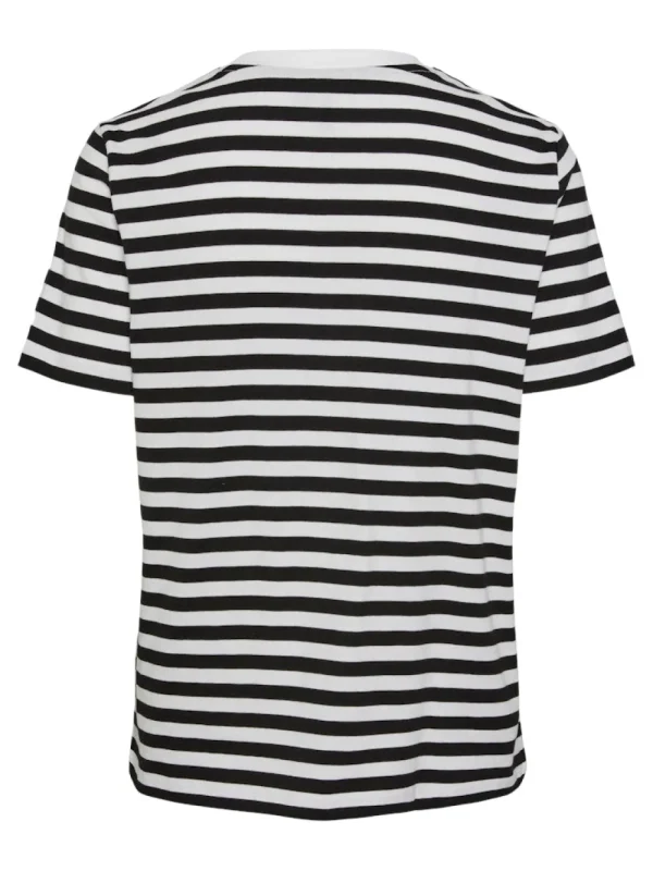 Pieces PCRia SS Tee Stripes- T-shirts & Tops