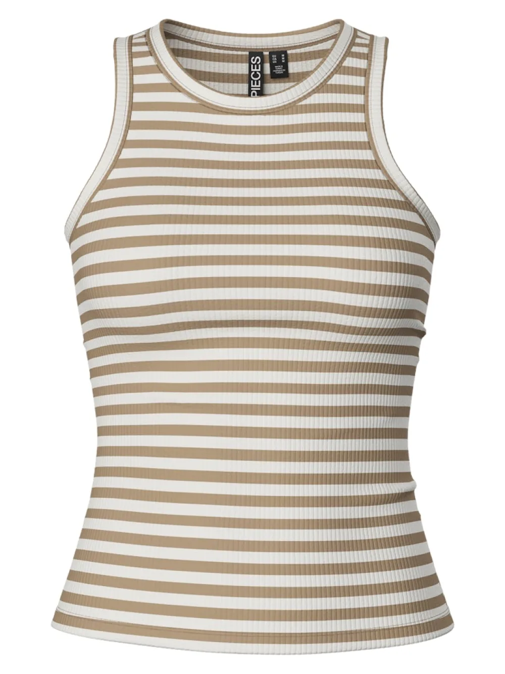 pcruka_boxer_tank_top_sil_0.webp Pieces PCRuka Boxer Tank Top Silver Mink Cloud Dancer- T-shirts & Tops