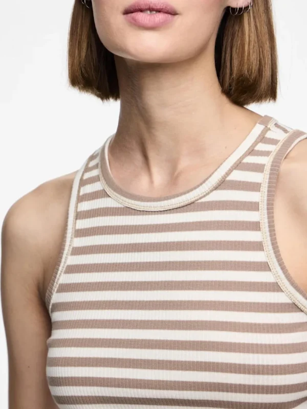 Pieces PCRuka Boxer Tank Top Silver Mink Cloud Dancer- T-shirts & Tops