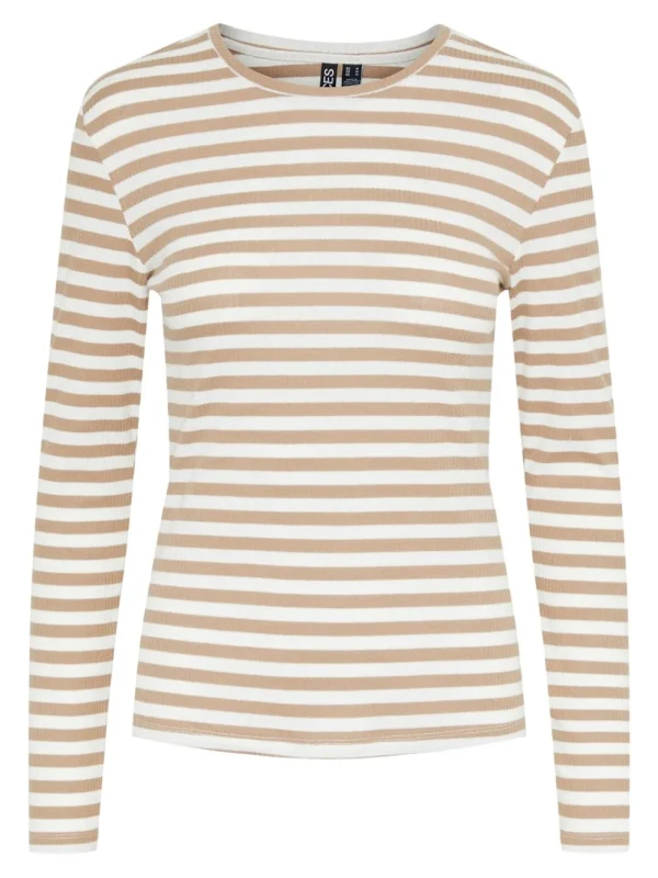 Pieces PCRuka LS Top Silver Mink Cloud Dancer- Shirts & Blusen