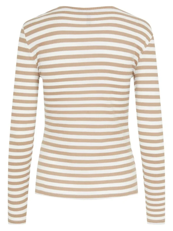 Pieces PCRuka LS Top Silver Mink Cloud Dancer- Shirts & Blusen