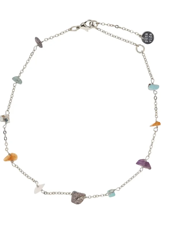 Puravida PVRainbow Chip Chain Silver- Schmuck