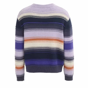 People Wear Organic PWO Grobstrick Pullover geringelt- Strick & Cardigans