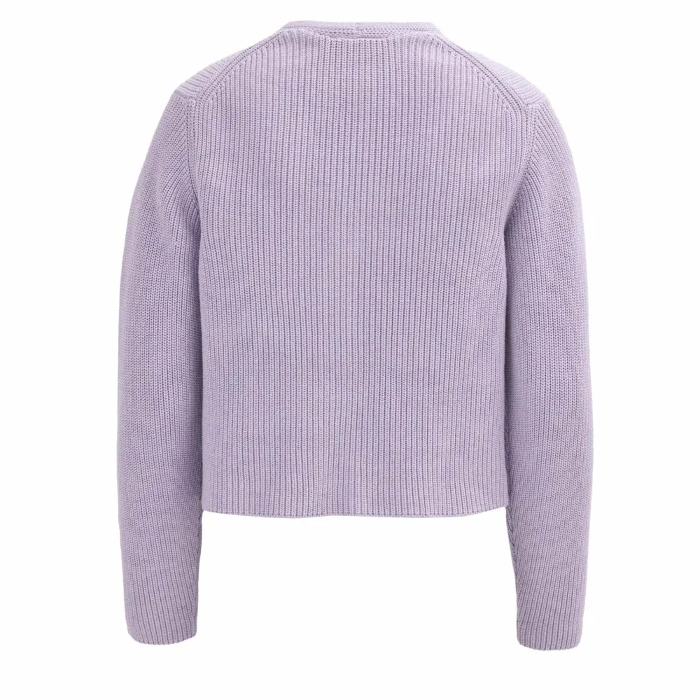 pwo_rippstrickjacke_gots__1.webp People Wear Organic PWO Rippstrickjacke Gots Flieder Melange- Strick & Cardigans