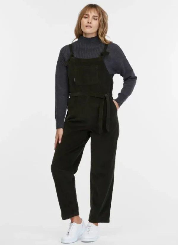 Ragwear RAZetia Corduroy Latzhose Dark Olive- Hosen