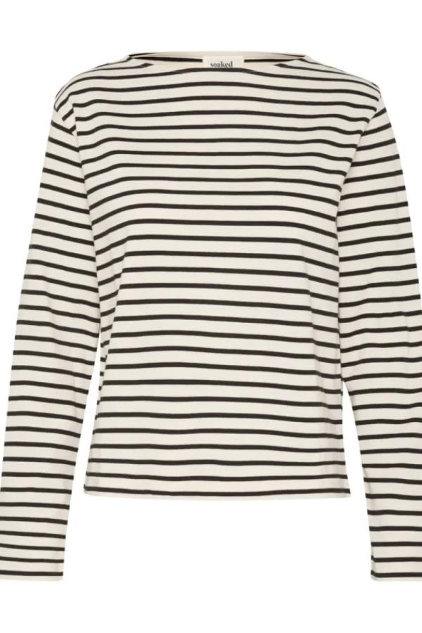 Soaked SKNeo New Tee LS Whisper White- Shirts & Blusen