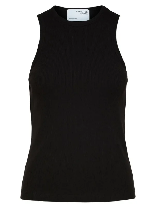 Selected Femme SLFAnna O-Neck Tank Top- T-shirts & Tops