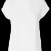 Selected Femme SLFBellis SS Boat Neck Tee Bright White- T-shirts & Tops