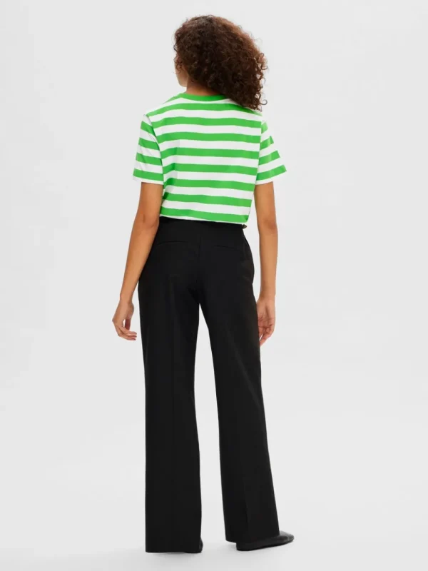 Selected Femme SLFEssential Striped Boxy Tee Cradle Pink- T-shirts & Tops