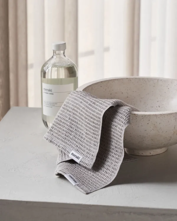 Meraki Spültuch, Pumila, Hellgrau- Küche & Gedeckter Tisch