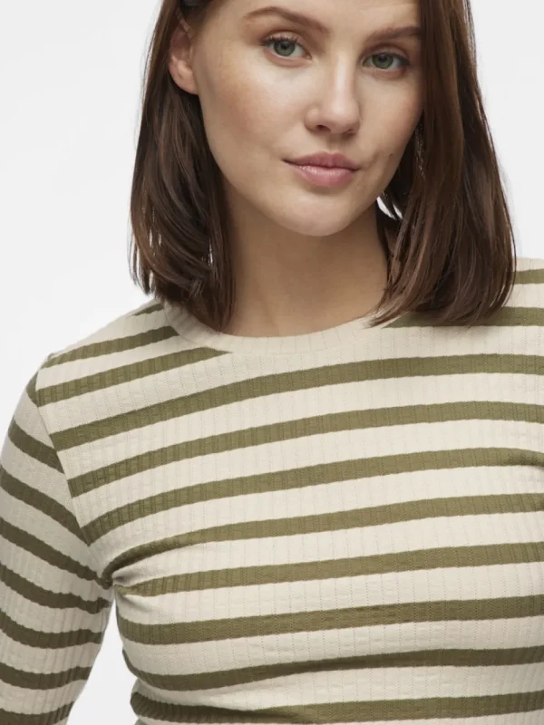 Vila VIAmelie O-Neck L/S Top Capulet Olive- Shirts & Blusen