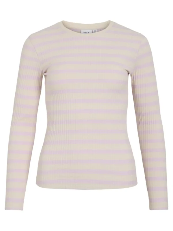 Vila VIAmelie O-Neck L/S Top Winsome Orchid- Shirts & Blusen