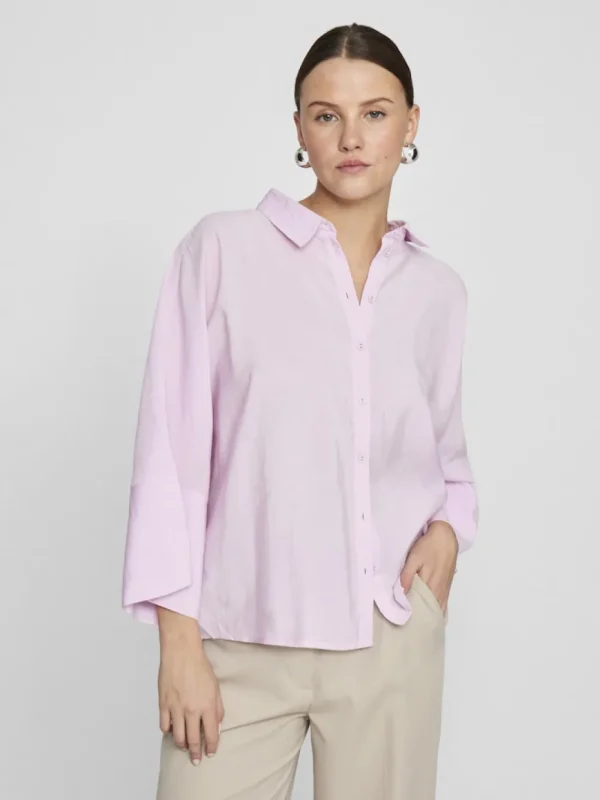 Vila Viaspyn 3/4 Loose Shirt Winsome Orchid- Shirts & Blusen