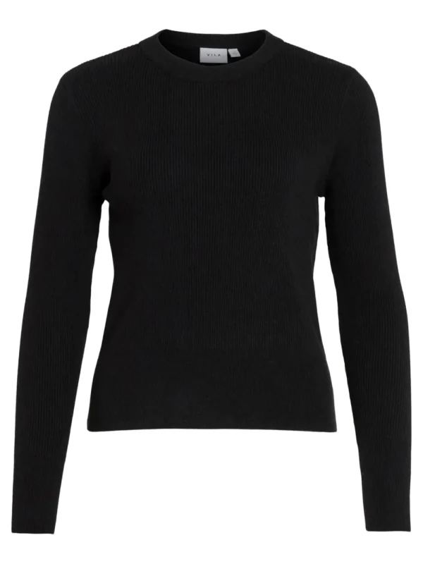 Vila VIComfy O-Neck L/S Knit Top- Strick & Cardigans