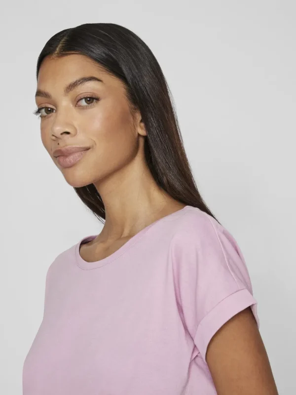 Vila VIDreamers New Pure T-Shirt Pastel Lavender- T-shirts & Tops