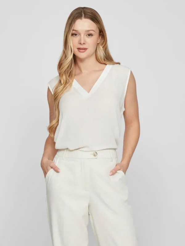 Vila VIEliso V-Neck Top- T-shirts & Tops