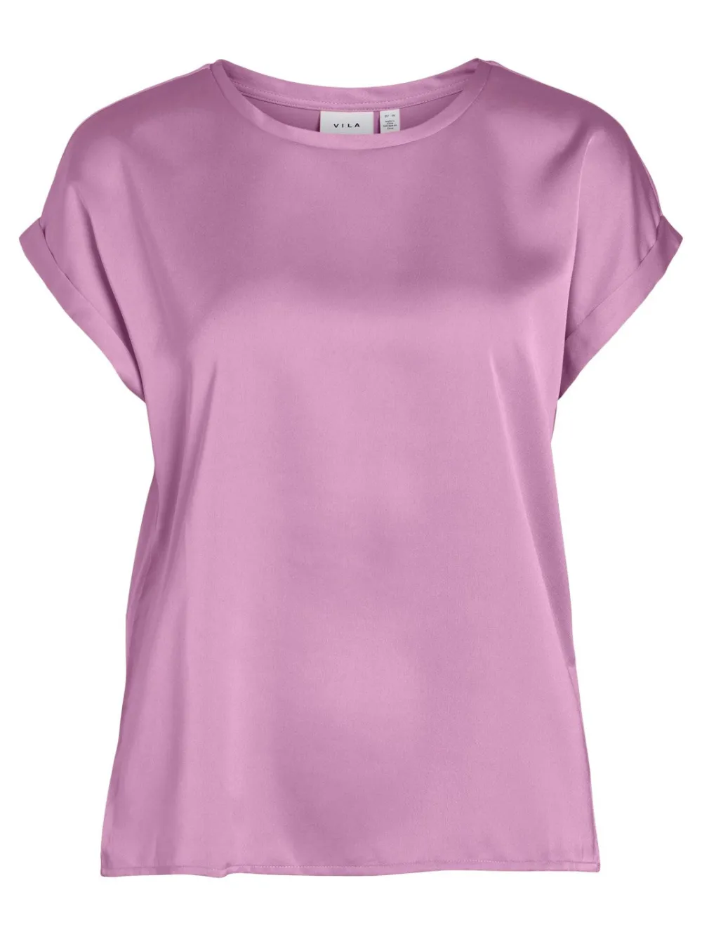 viellette_satin_top_paste_0.webp Vila VIEllette Satin Top Pastel Lavender- T-shirts & Tops