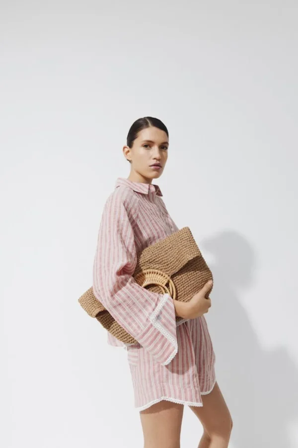 Vila VIHadil L/S Shirt Brick Dust- Shirts & Blusen