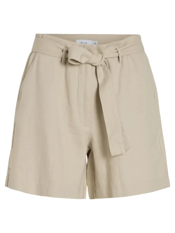 Vila VIJolanda HW Shorts Feather Gray- Shorts