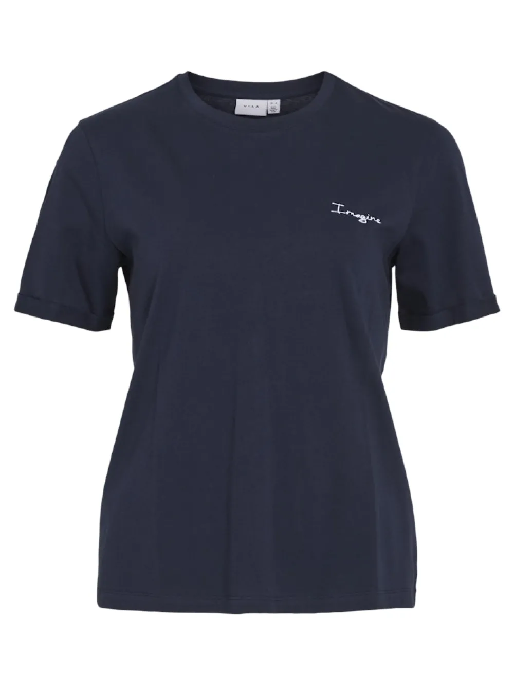 vikina_ss_tshirt_navy_bla_0.webp Vila VIKina S/S T-Shirt Navy Blazer- T-shirts & Tops