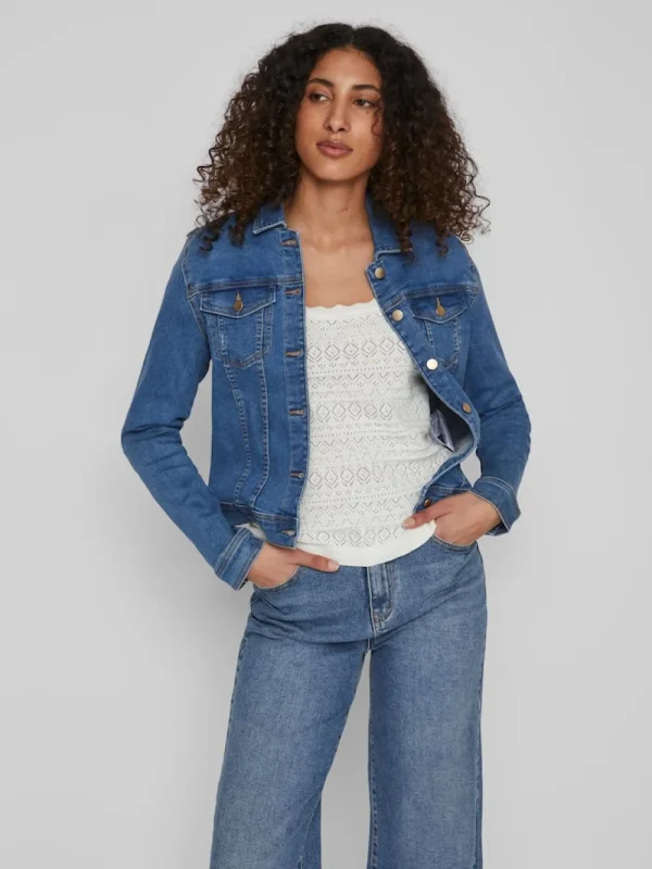 Vila VINeed Lia3 MBD Denim Jacket- Mäntel & Jacken