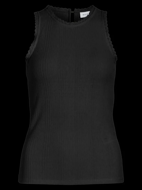 Vila VINoline S/L Top Black Beauty- T-shirts & Tops