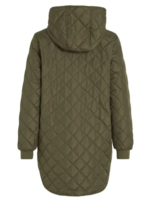 Vila VITate L/S Hooded Jacket Ivy Green- Mäntel & Jacken