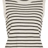 Vila VIZicha S/S O-Neck Knit Top Stipes- T-shirts & Tops