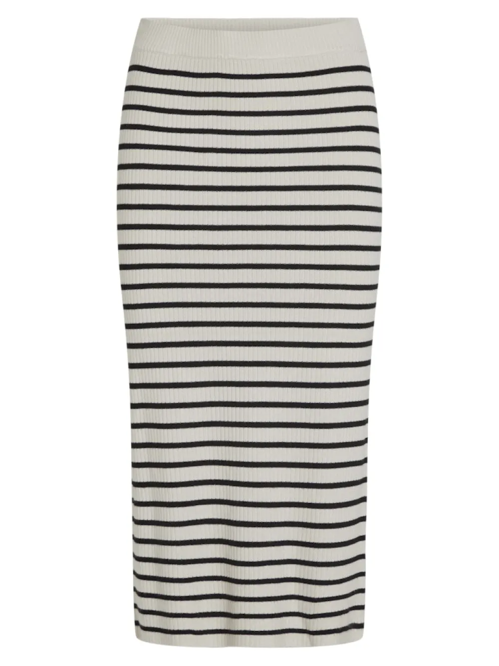 vizicha_striped_midi_knit_0.webp Vila VIZicha Striped Midi Knit Skirt Blck Stripes- Röcke
