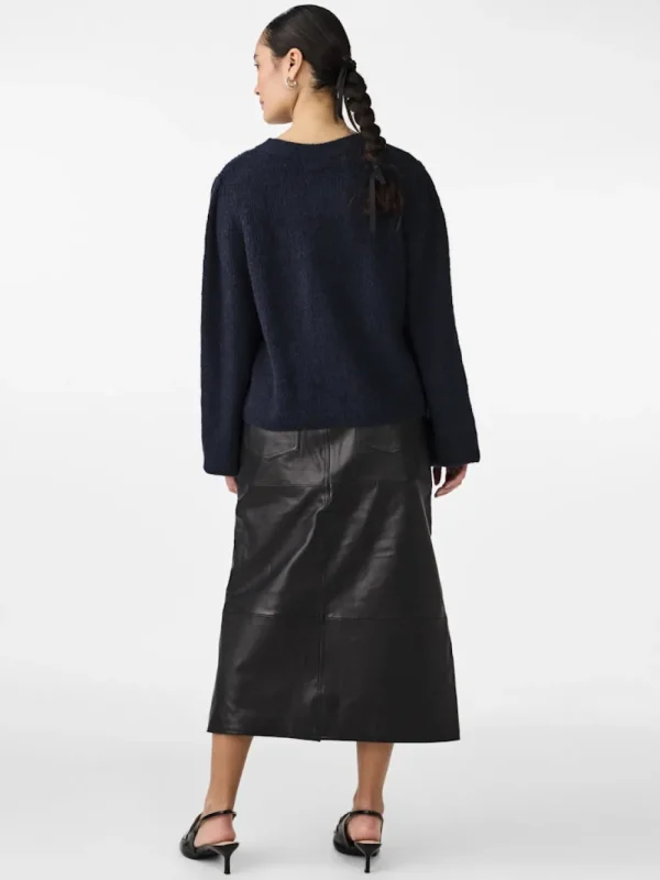 Yas YABonsa LS Knit Cardigan Navy Blazer- Strick & Cardigans