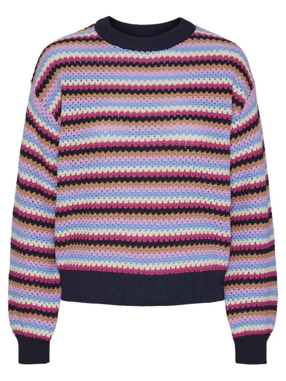 yasbela_ls_knit_pullover__0.webp Yas Bela LS Knit Pullover Navy Blazer- Strick & Cardigans