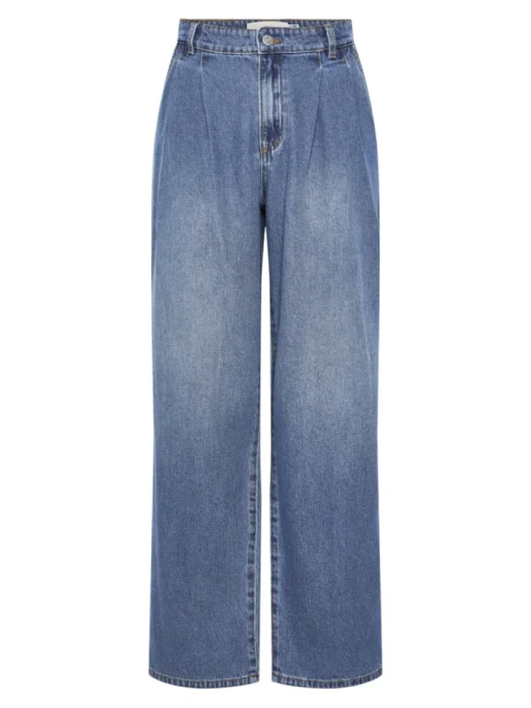 Yas Gemma HMW Denim Jeans Medium Blue Denim- Jeans