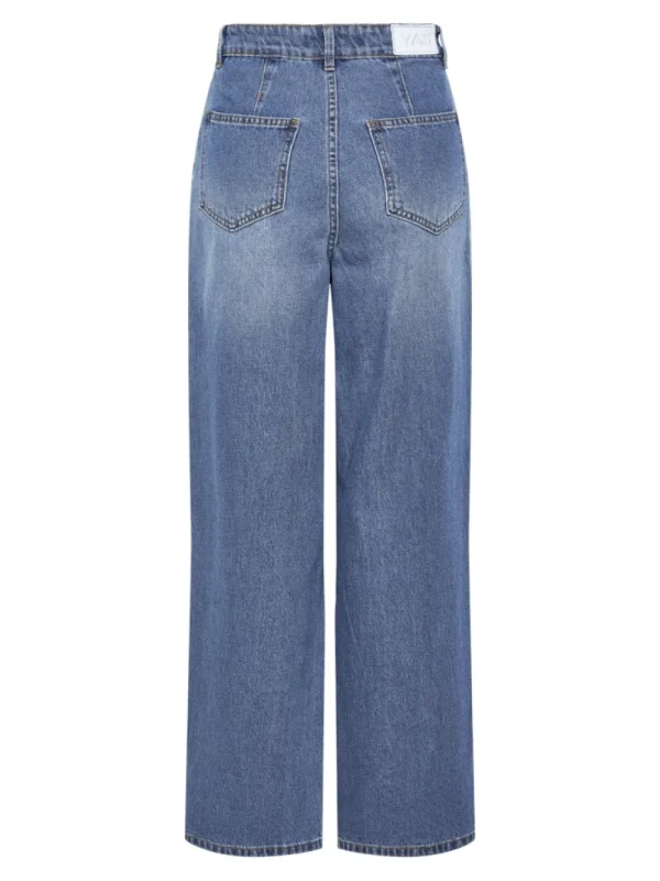 Yas Gemma HMW Denim Jeans Medium Blue Denim- Jeans
