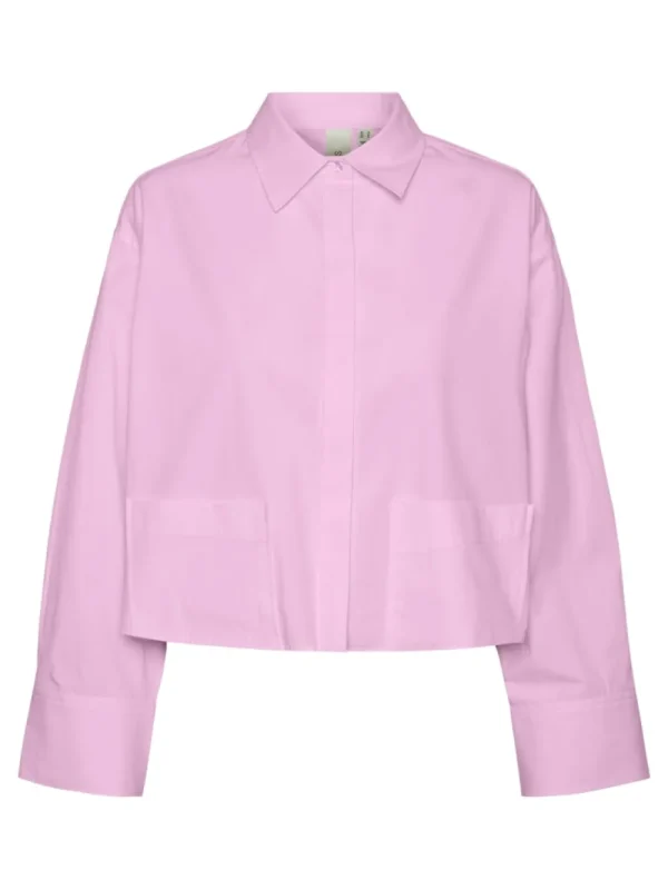 Yas Lee LS Short Shirt- Shirts & Blusen